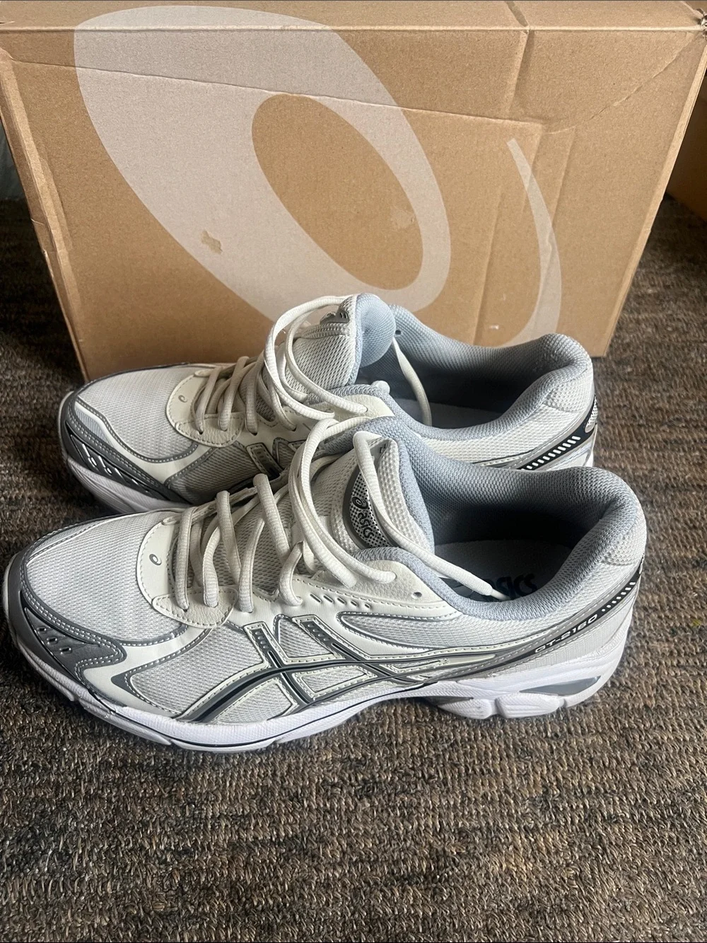 Men’s Asics GT-2160 Neutral Mesh Athletic Sneakers - Cream /Silver